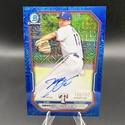 Topps 2026 Bowman Chrome Seong-Jun Kim Auto /150 Texas Rangers #BMA-SK
