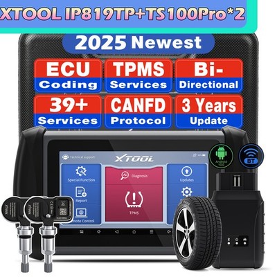 XTOOL IP819TP Diagnostics Tool TPMS Programming All System TS100pro*2 OBD2 Scan