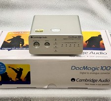 Cambridge Audio DacMagic 100 Silver Desktop DAC W/ Box Manual Cables Pouch EX