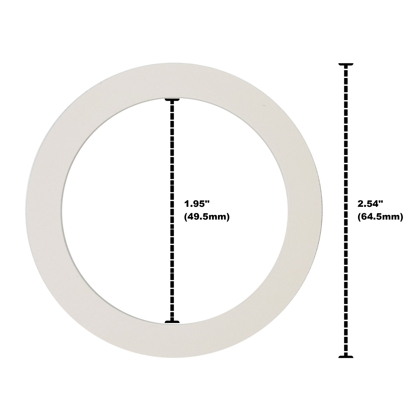 Univen Gasket Compatible with 3 Cup Bialetti Espresso Maker 1.95" (49.5mm) ID x