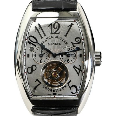 FRANCK MULLER  -  Cintree Curvex Master Banker Tourbillon in Platinum