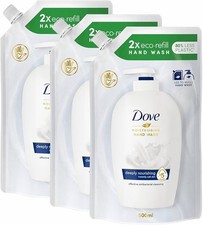 Dove Caring Orignal Moisturising Cream Hand Wash Refill 500ml x 3 8.66 per litre