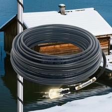 Self-Regulating Roof/Gutter Heat Tape 120V,10ft Plug with Clips  Spacers