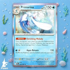 Primarina Holo 20/84 Pitch Black Rare Pokemon TCG Card Game NM Art Taira Akitsu