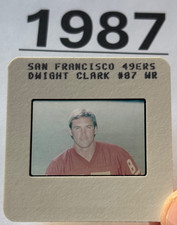 DWIGHT CLARK 1987 NFL Transparency TV MEDIA SLIDE SAN FRANCISCO 49ers