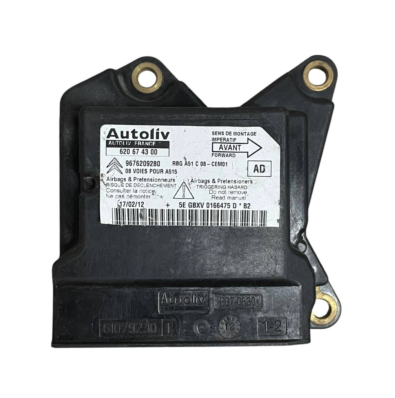 CENTRALINA AIRBAG CITROEN C3 II 2012 - 9676209280 - 620674300