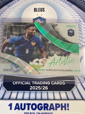 2025-26 panini Eternity Bleus Green ARTISTIC Aurelien Tchouaméni 39/50 France