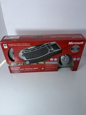 Microsoft Wireless Laser Desktop 4000 Comfort Curve Keyboard Mouse Set NIB