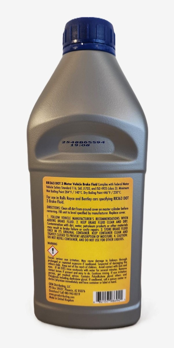 Castrol RR363 Brake Fluid Alternative 1 Liter | Rolls Royce and