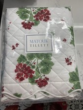  245 Matouk Italy New 1pc King Sham Quilted 500TC Percale Geranium Scarlet