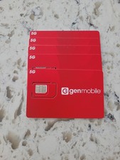Gen Mobile 5G T-Mobile Network 3 in one sim card X 5