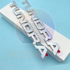 Chrome Side Door Badges Tailgate Letters Emblem For 2007-2013 Tundra Replacement