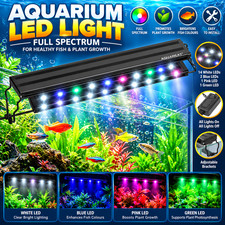 AQUANEAT Aquarium LED Light Full Spectrum 12 20 24 30 36 48 Inch Fish Tank Light