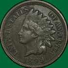 1899 Indian Head Cent Extremely Fine XF Coin, Corrosion #42833