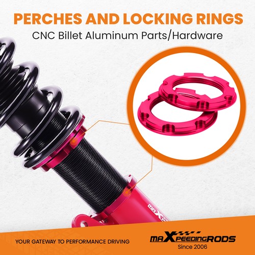 Coilovers Kit For BMW E46 3 Series 24 Ways Adj. Damper Force Coil Spring Struts - Picture 9 of 12