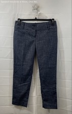 The Limited Women's Drew Fit Blue Textured Stretch Dress Pants Sz 4