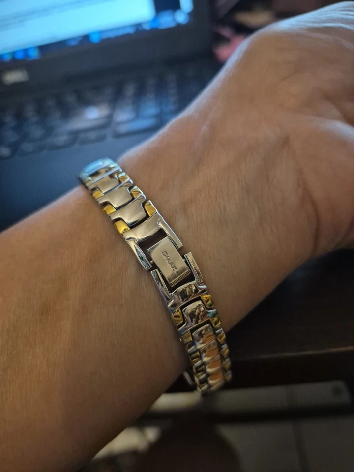 Reloj unisex OMAX Designer impermeable de acero inoxidable dorado PLT HBC028 Foto 4 de 4