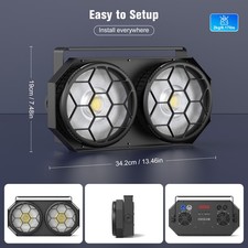 Mini Portable Moving Head Light 260W COB Sound Active DMX512 Easy Setup