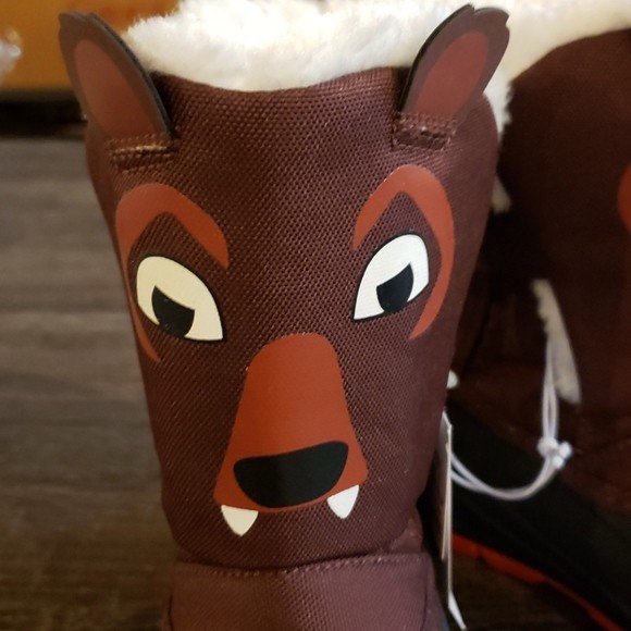 NEW! Toddler Kids Cat & Jack Brown Bear Winter Boots, Huxley