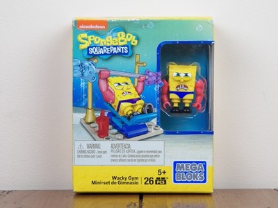 SpongeBob SquarePants Mega Bloks 26 Pc Wacky Gym Building Set CNF63 *BRAND NEW*