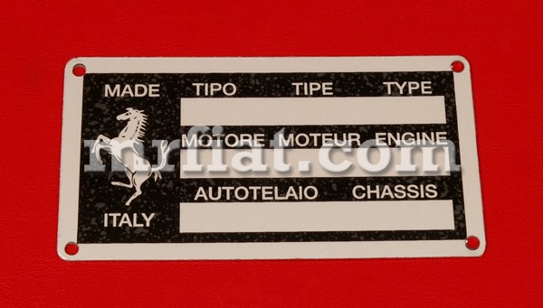 Ferrari 308 QV 328 Replacement Chassis Plate New