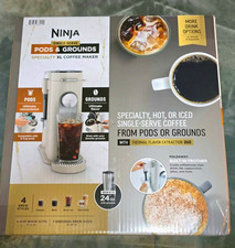 Cafetera Ninja Specialty XL Pods & Grounds Pod con espumador, K-Cup, beige