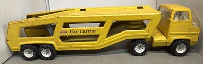Tonka Truck Transport Car Carrier Vintage 1960s Yellow Metal Cast XR-101 Fair
