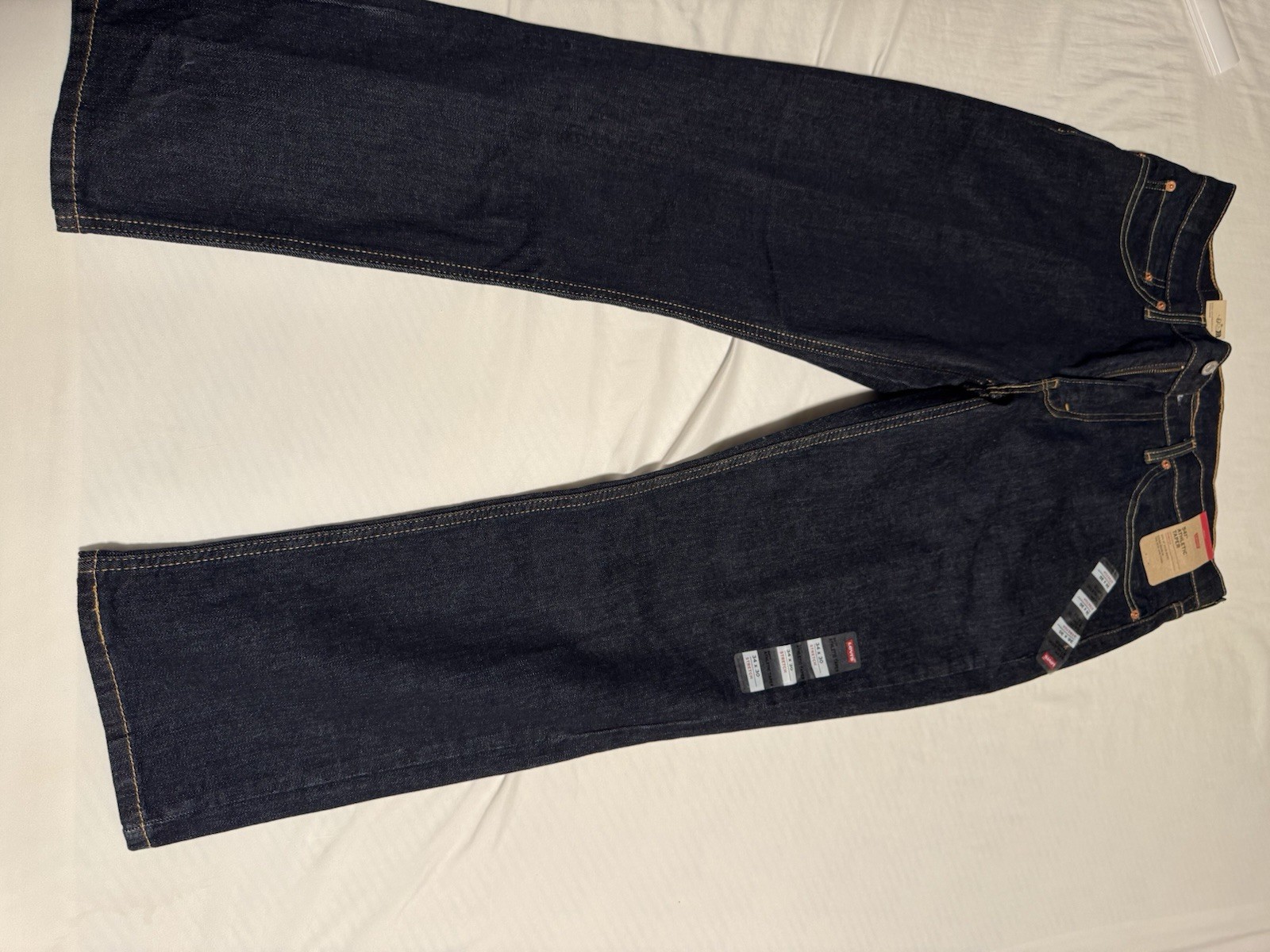 Levis 541 Athletic Taper Mens 34x30 Jeans Blue Dark Wash Stretch Flex Denim NWT