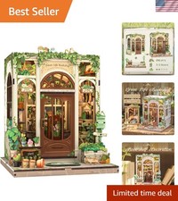 Enchanting Greenhouse Book Nook DIY Kit - Creative Miniature House Project