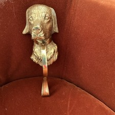 Superbe heurtoir de porte pour chien en laiton poli