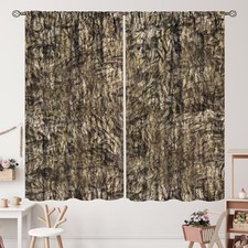 Camo Curtains Oak Wood Mossy Forest Camouflage 21"W x 45"L Pack of 2 Camo-13