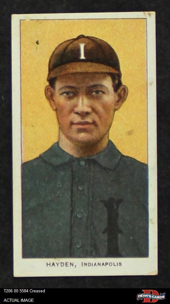 1909 T206 Polar Bear Jack Hayden American Association - Indianapolis 3 - VG