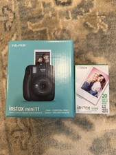 Fujifilm instax mini 11 Instant Film Camera - Charcoal Gray With Film NIB