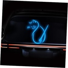High Intensity Reflective Cat Rear Window Wiper Sticker Waterproof Blue
