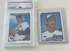 1990 Upper Deck Nolan Ryan PSA 8 300 Win Banner Front & Randy Johnson RC NM HOFs