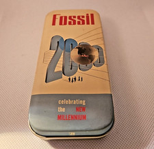 Fossil Sammel-Blechdose „2000 – Celebrating the New Millennium“ (leer)