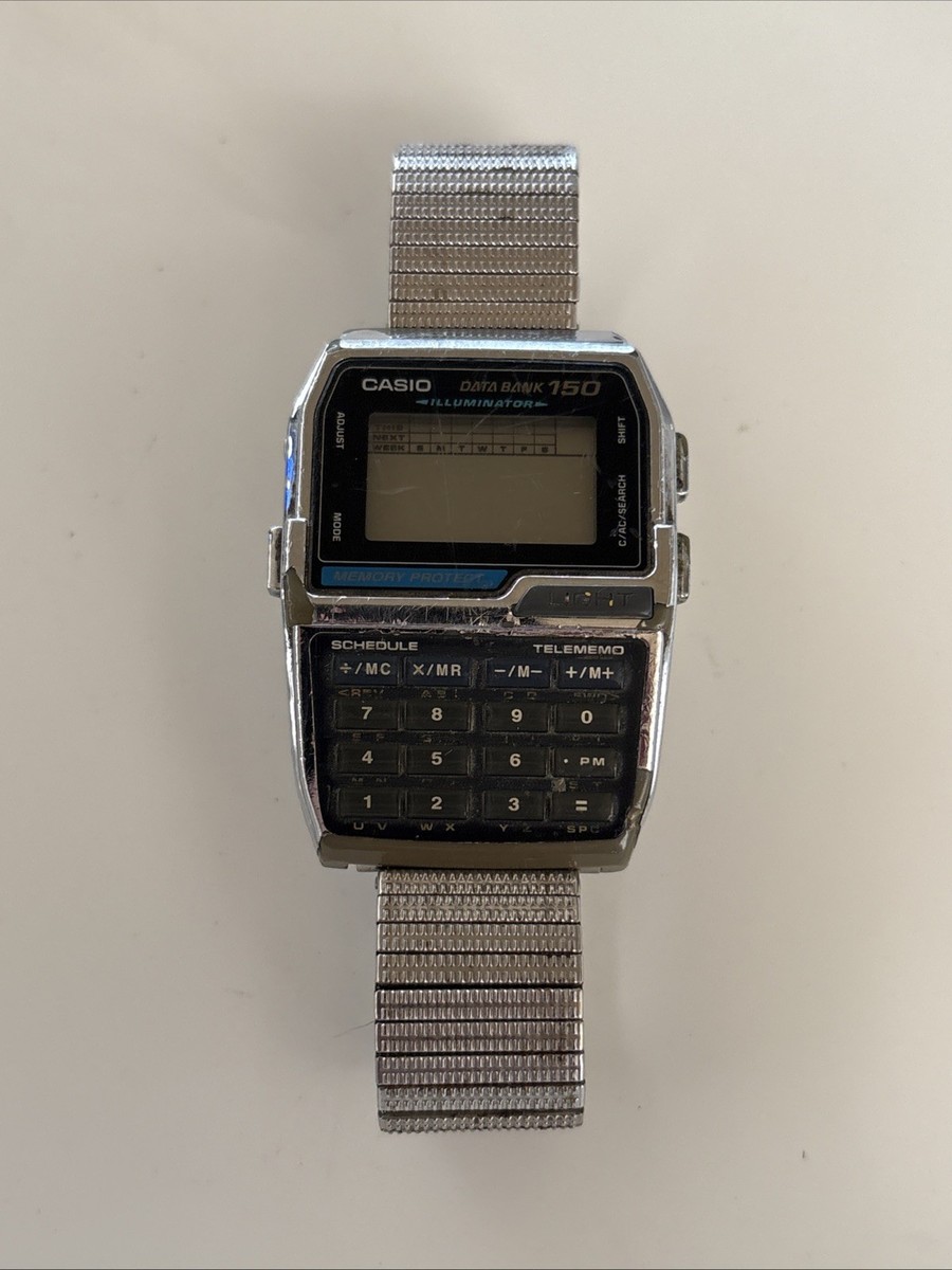 CASIO / カシオ データバンク 150 DBC-1500 Auth CASIO Data Bank 150 DBC-1500 Digital Quartz Watch for