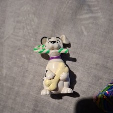 McDonalds 101 Dalmatians Happy Meal Toy Dog Puppy Candy Cane Bone Purple Collar