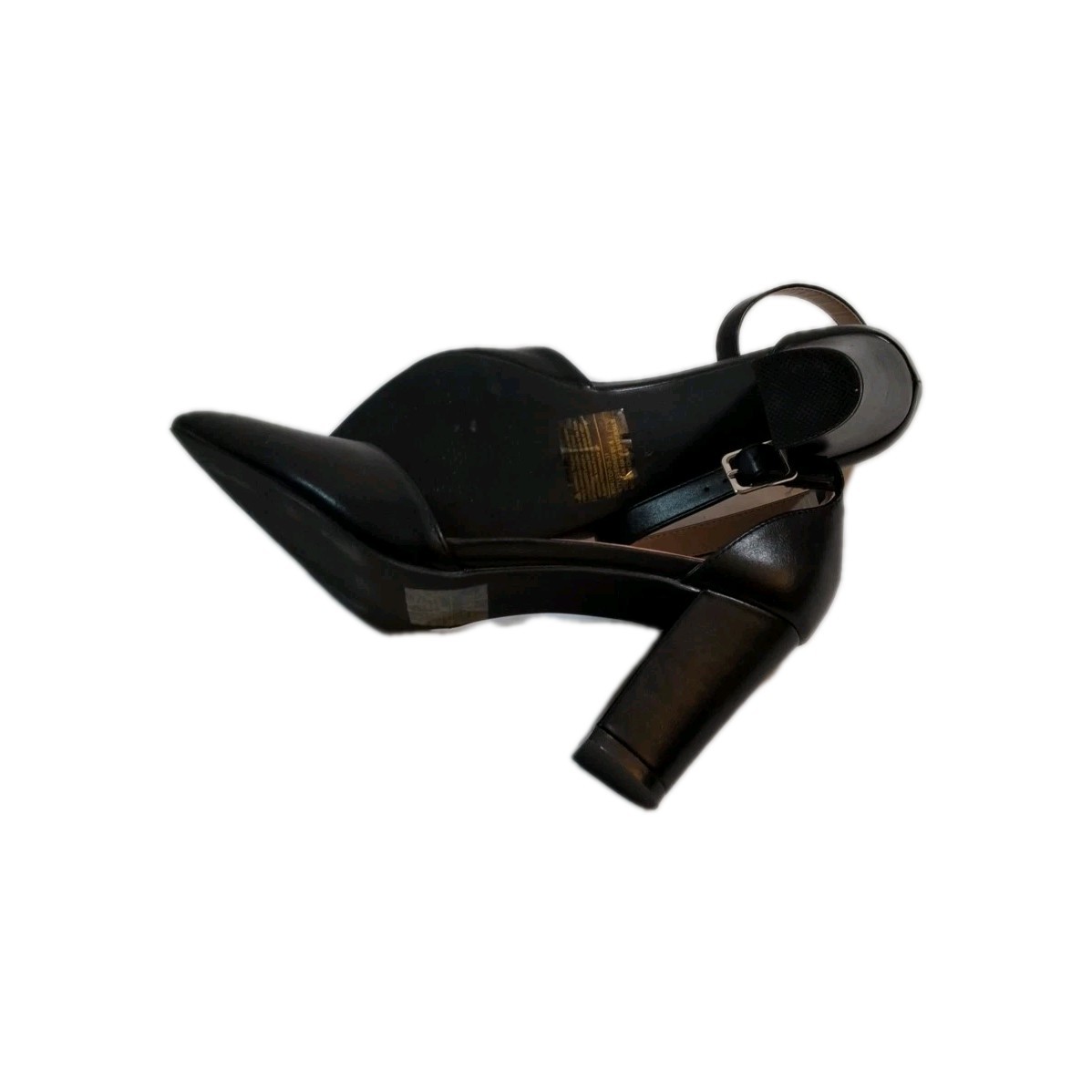 Forever  3 1/2 Inch heels size 9 Black Strap image 7