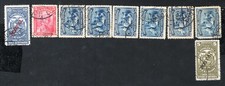 Francobolli Ecuador 1937 Mi#377-378+380-381 usati