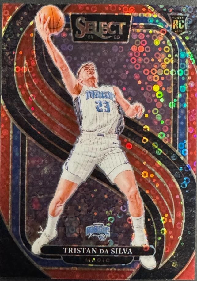 2024-25 Panini Select #167 Tristan da Silva Red Disco Prizm #/49