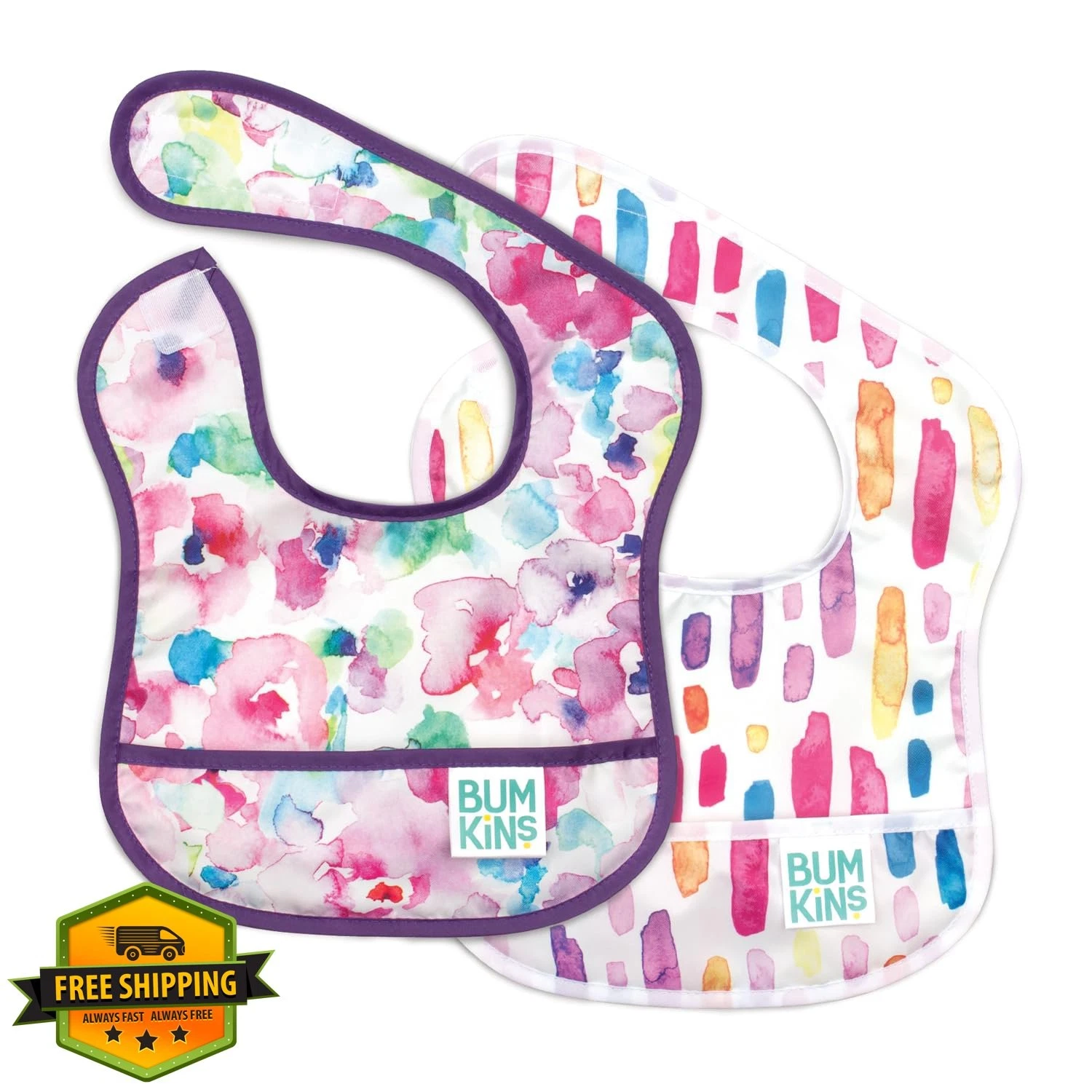 Bumkins Bib Watercolor/Brushstrokes 3-9 Months