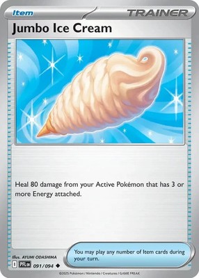 Jumbo Ice Cream - Uncommon Karte - Phantasmal Flames - Pokemon TCG - 091/094