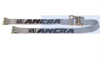 Quantity of 2 Ancra 48672-14 Ratchet E-Track strap, 2-Inch by 16-Feet, Gray