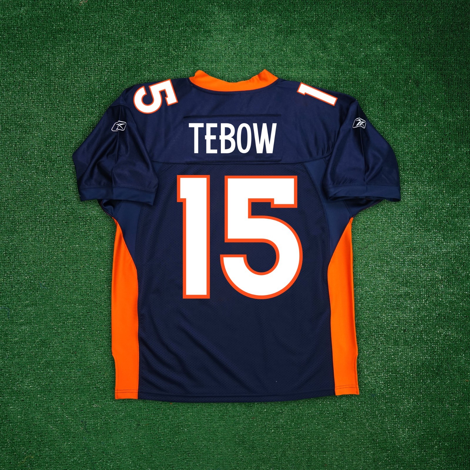 Tim Tebow Reebok Denver Broncos Authentic On-Field EQT Home Navy Blue Jersey