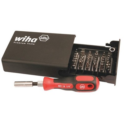 WIHA 71990 Multi-Bit Screwdriver, NumBits 39 5LX17
