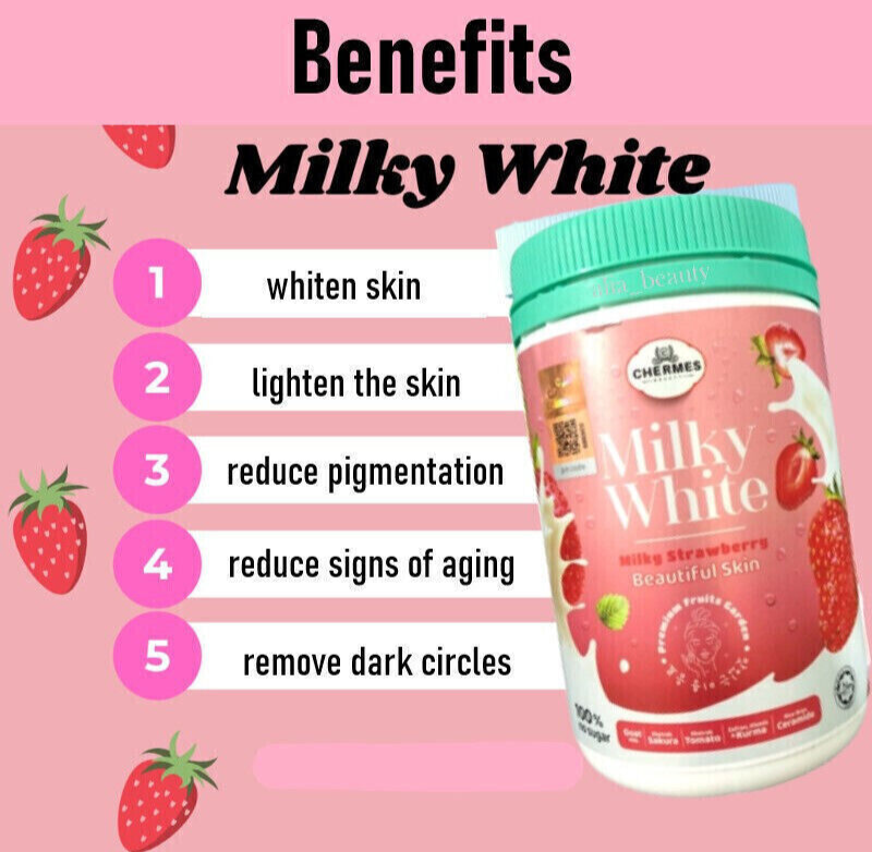 KColly Chermes Milky White Strawberry Drink Whitening Skin Supplement 500g  NEW | eBay