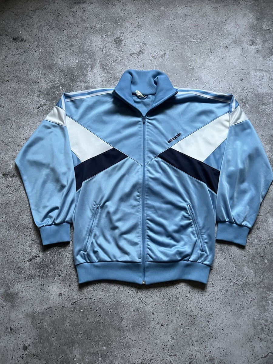 Vintage Adidas 80s 90s Track Jacket Retro Blue Mens Size XL | eBay 