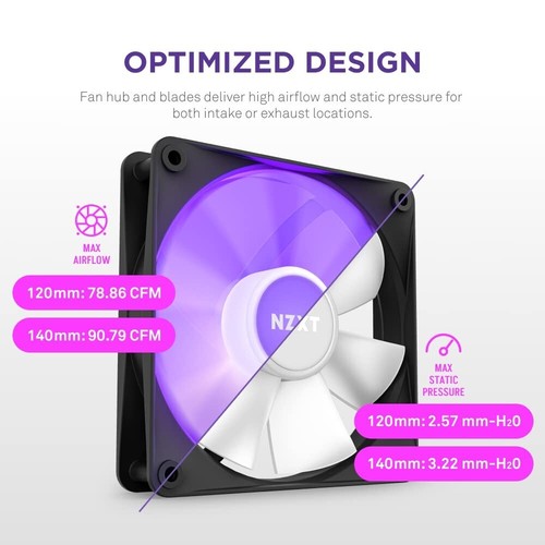 F140 RGB Fan Pack: Enhanced Cooling & Stunning RGB Lighting with CAM Control - Photo 5/10