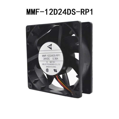 Axial flow fan Melco 120*120*38MM A740 MMF-12D24DS-RP1 CA1619H01 24VDC 0.36A - 第 1/3 張圖片